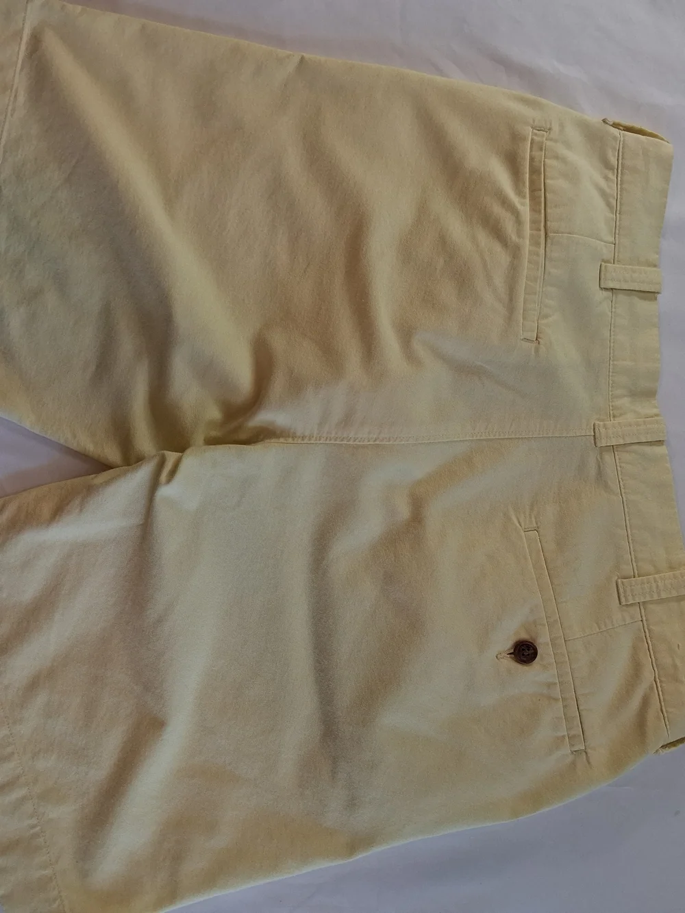J. Crew Women's Pale Yellow Chino Bermuda Shorts